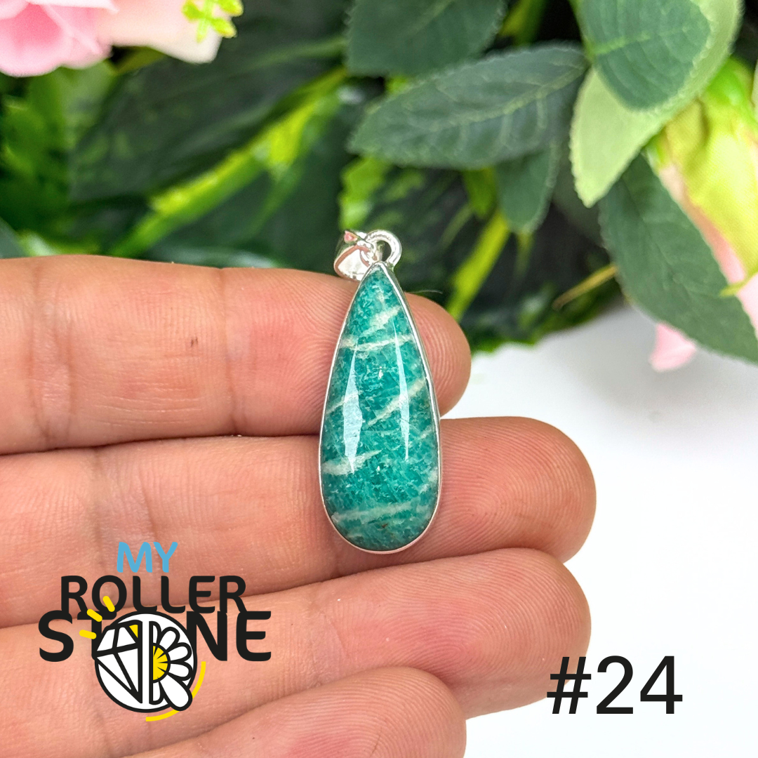 Pendentif argent amazonite #ZP24