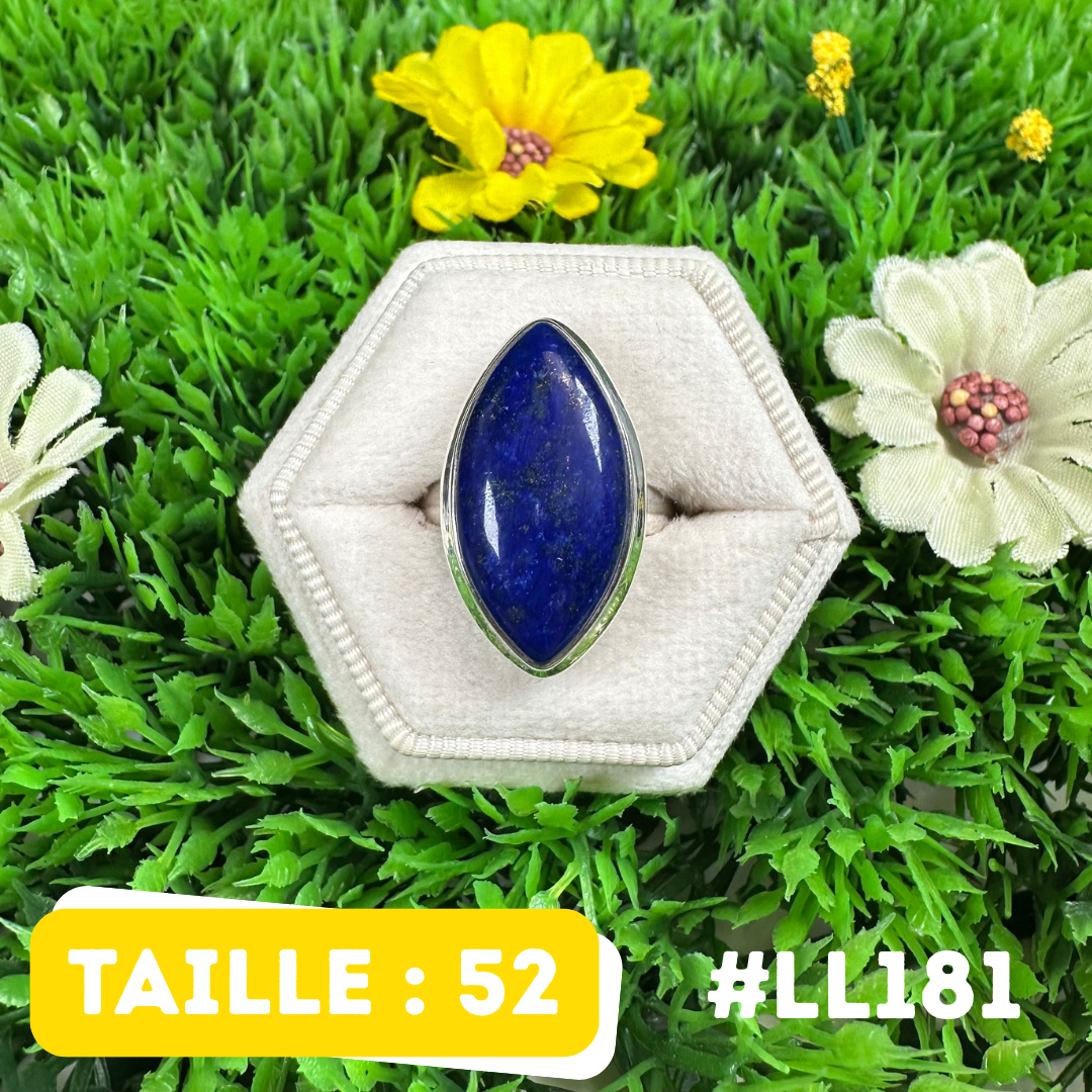 Bague Argent 925 Lapis Lazuli #LL181