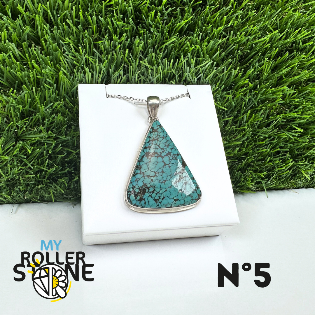 Pendentif Turquoise Tibétaine #5