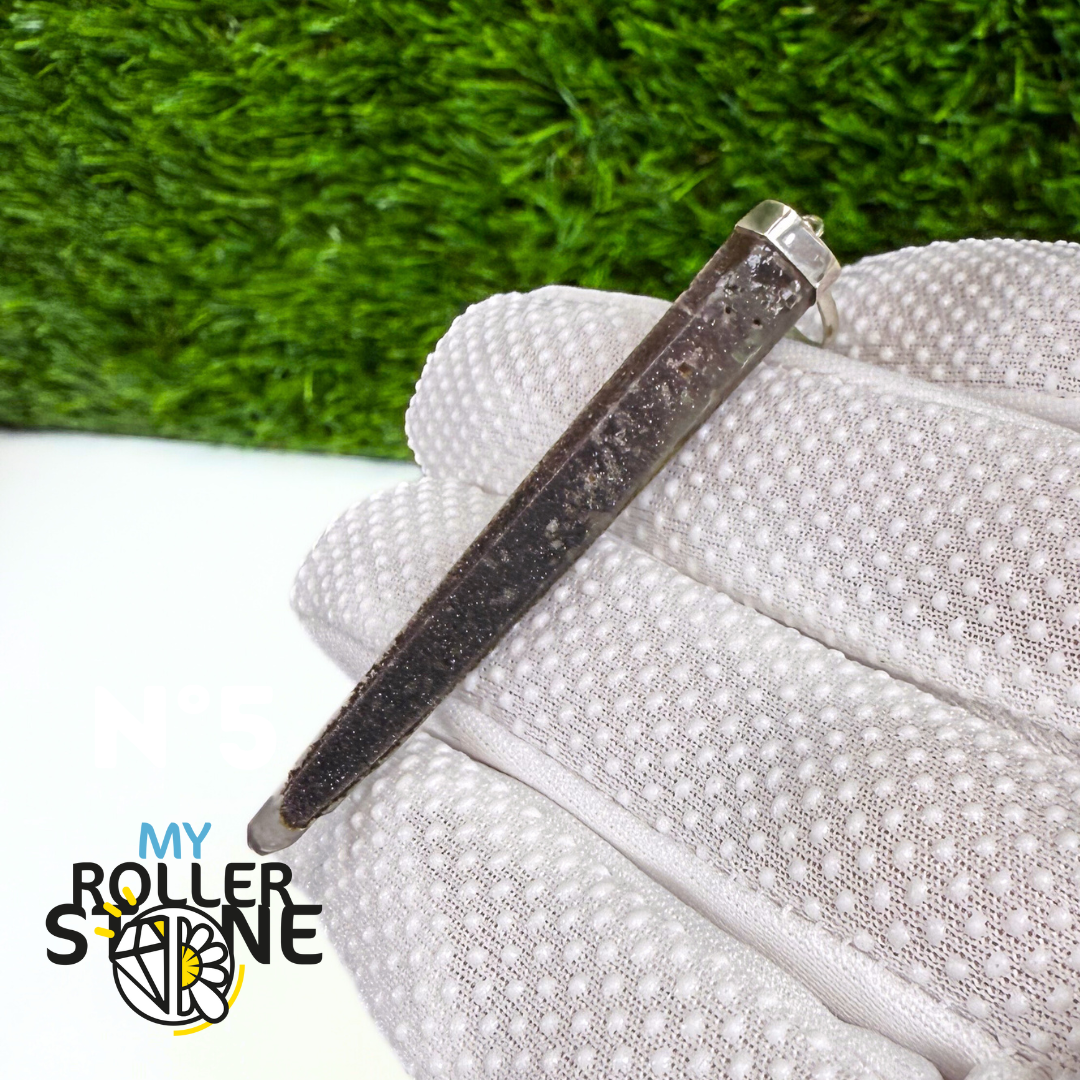 Pendentif Quartz Lithium et Argent