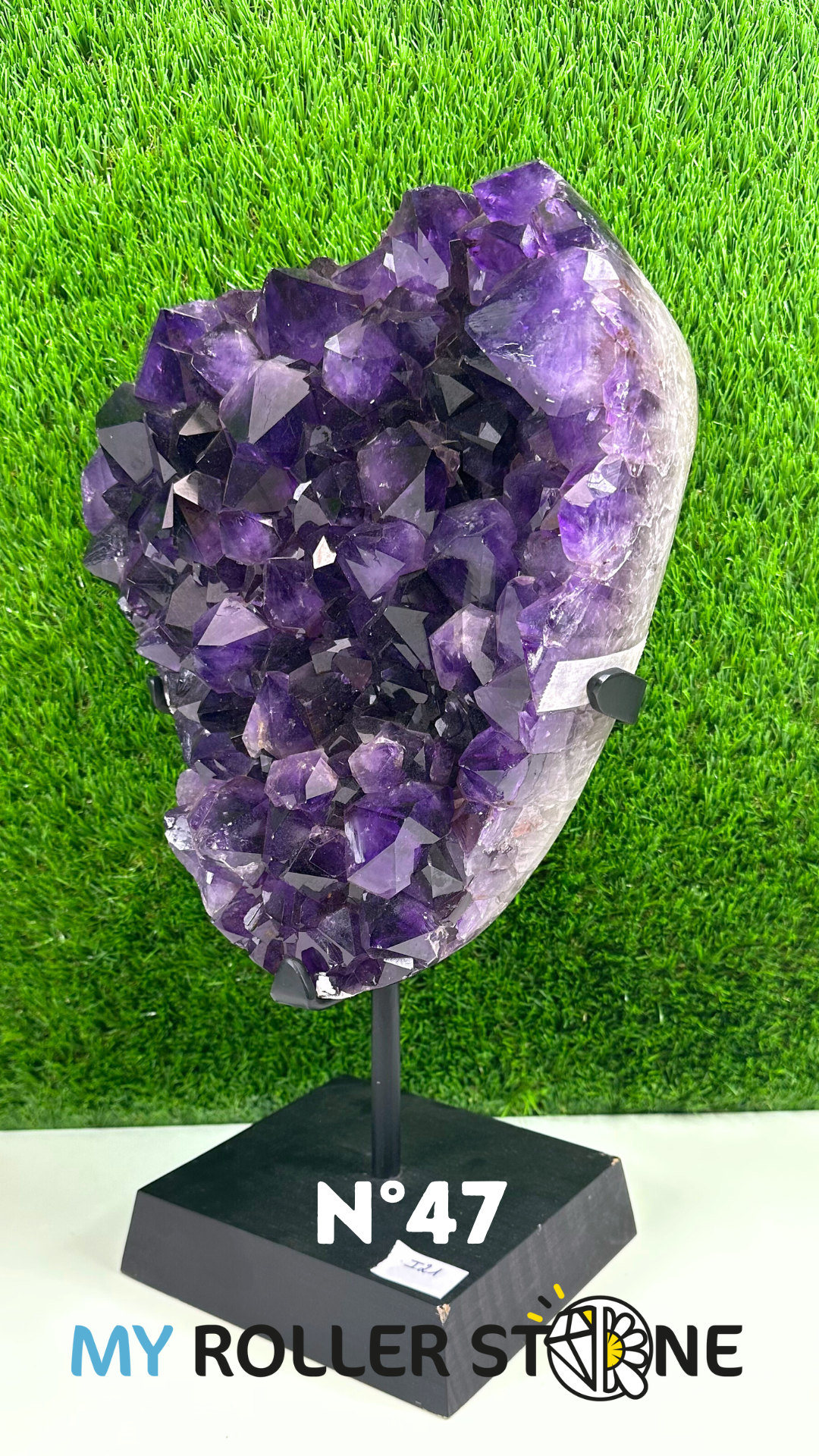 Géode Améthyste sur support bois #47