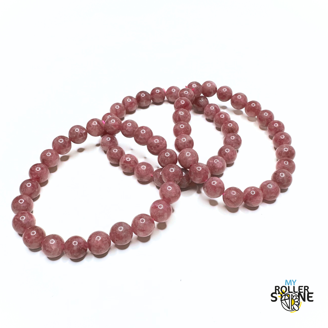 Bracelet en tourmaline rose