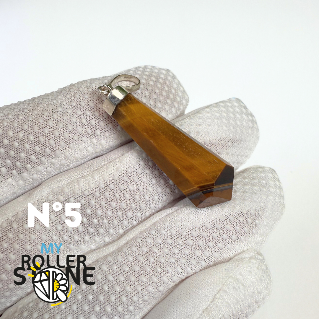 Pendentif Oeil de tigre et Argent