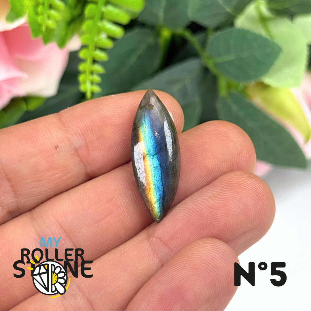 Pendentif Percé Labradorite Multi Fire 5A