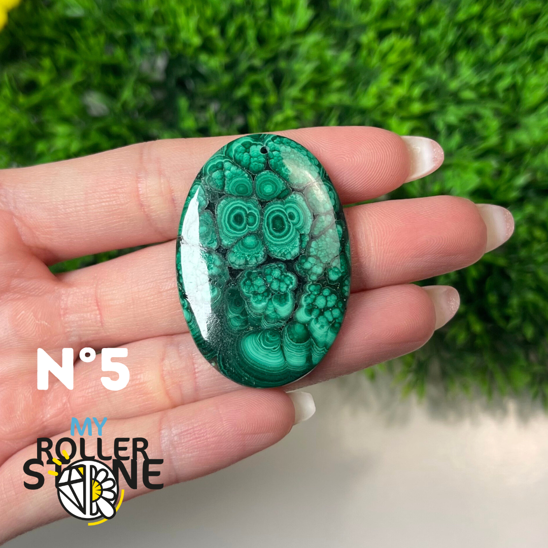 Pendentif Malachite 5A percé