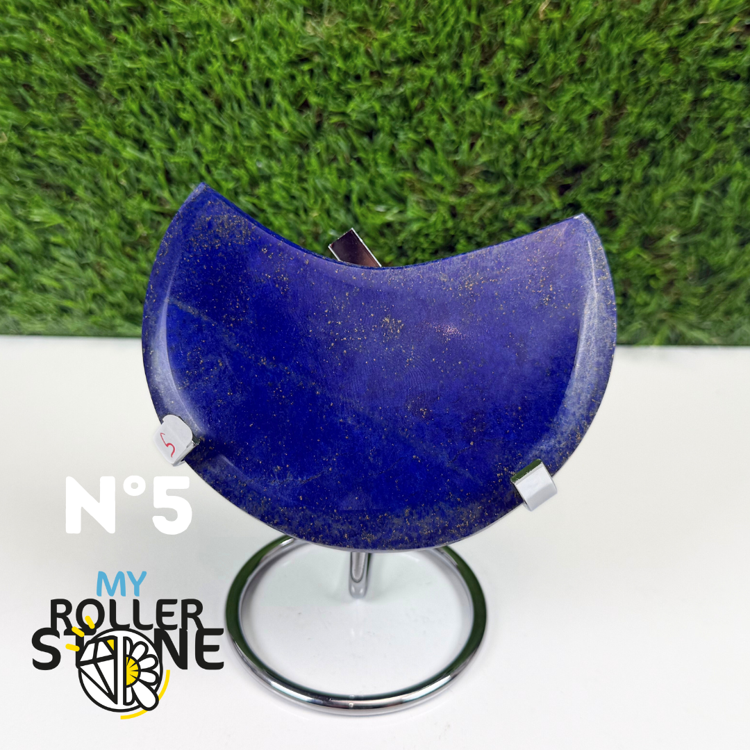 Lune en Lapis Lazuli avec Support