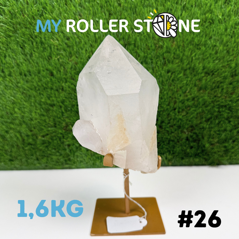 Cristal de roche sur Support #26