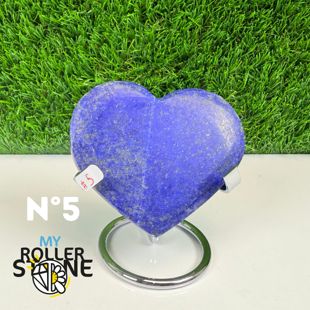 Coeur en Lapis Lazuli avec Support