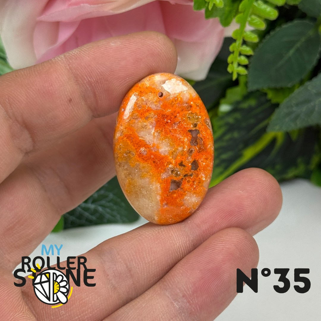 Pendentif Jaspe Bumblebee 5A Percé (BOURDON)