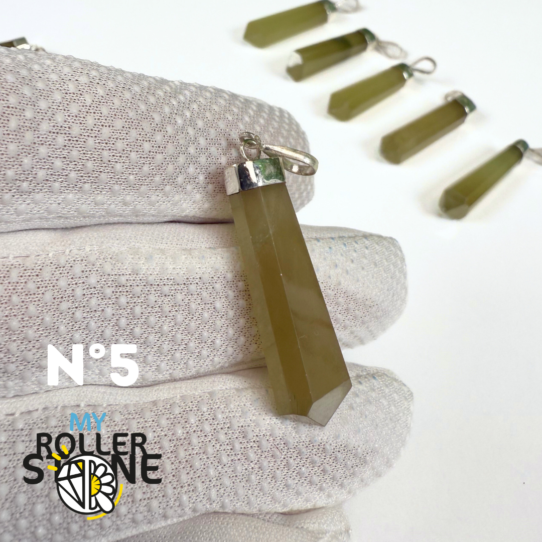 Pendentif Serpentine et Argent