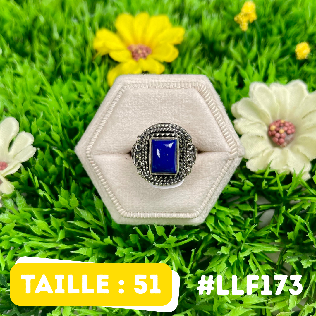 Bague Argent 925 Lapis Lazuli #LLF173