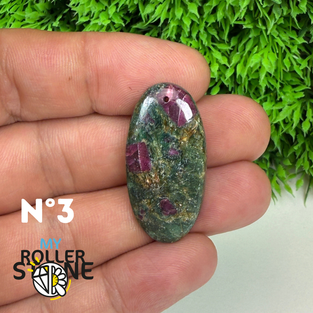 Pendentif percé Ruby Fushiste 5A