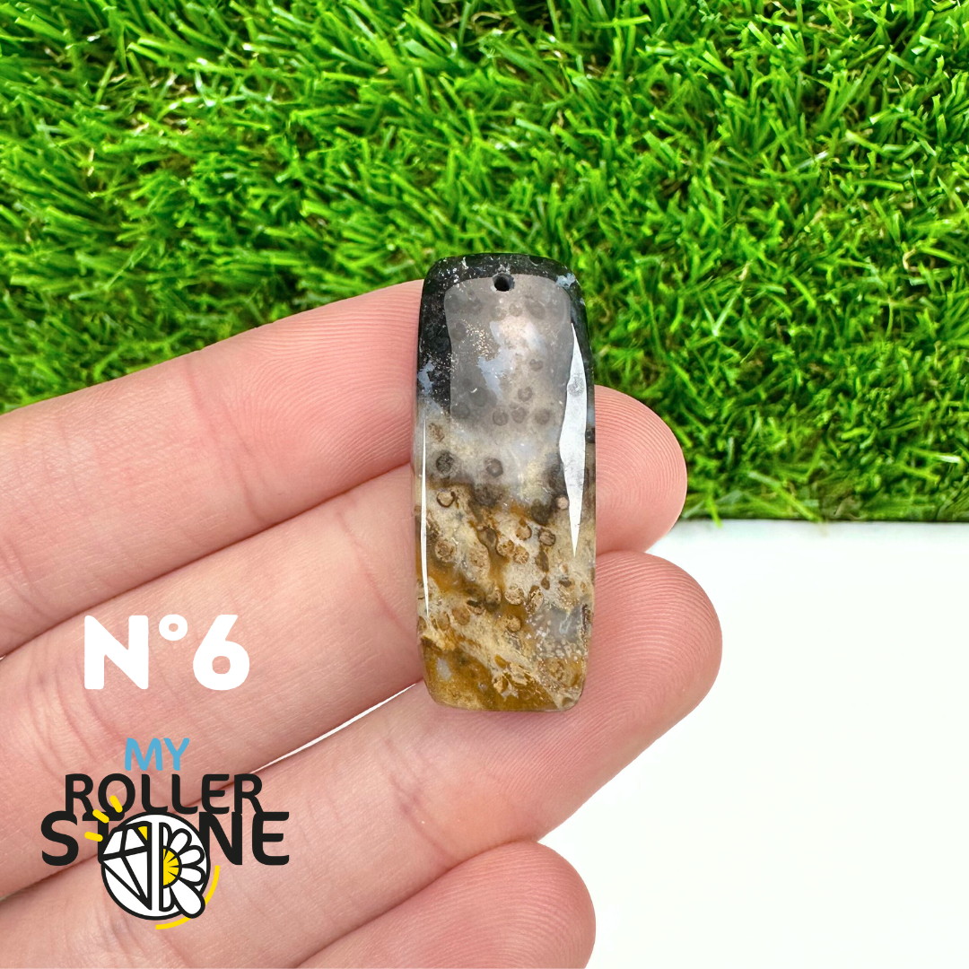 Pendentif Agate Racine de Palmier