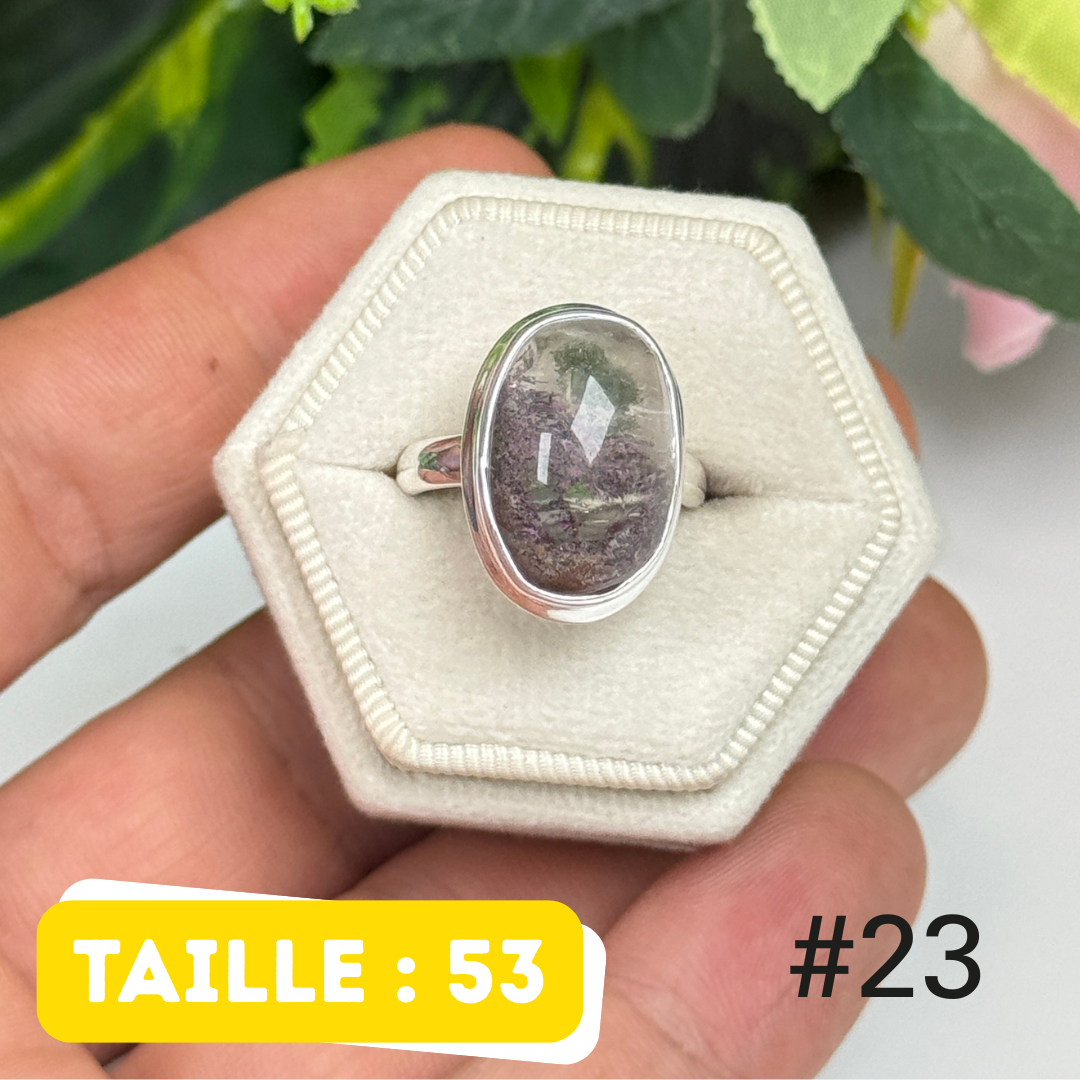 Bague argent lodolite #OR23