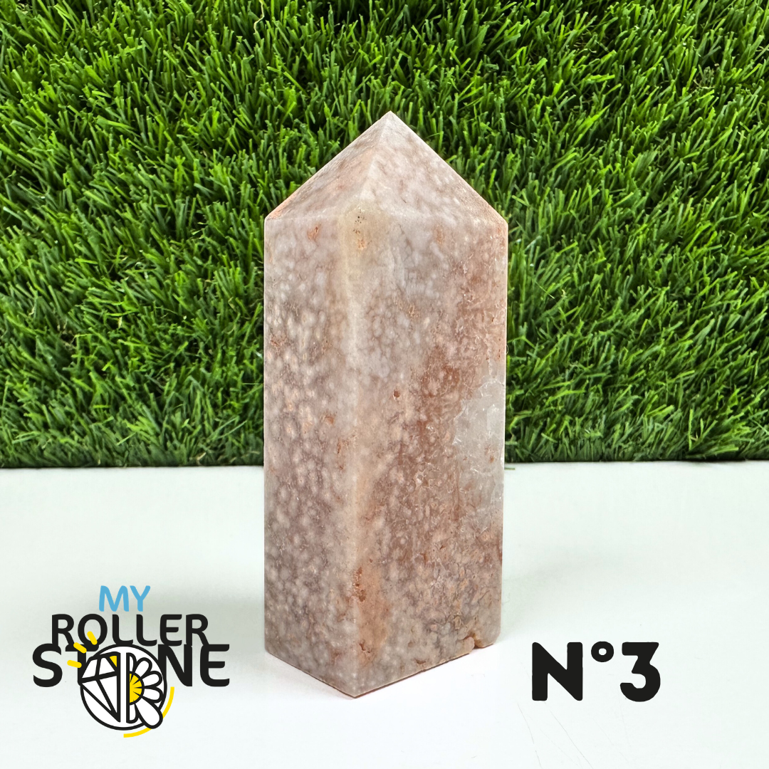 Pointes Pierre Rectangulaire Agate Fleur