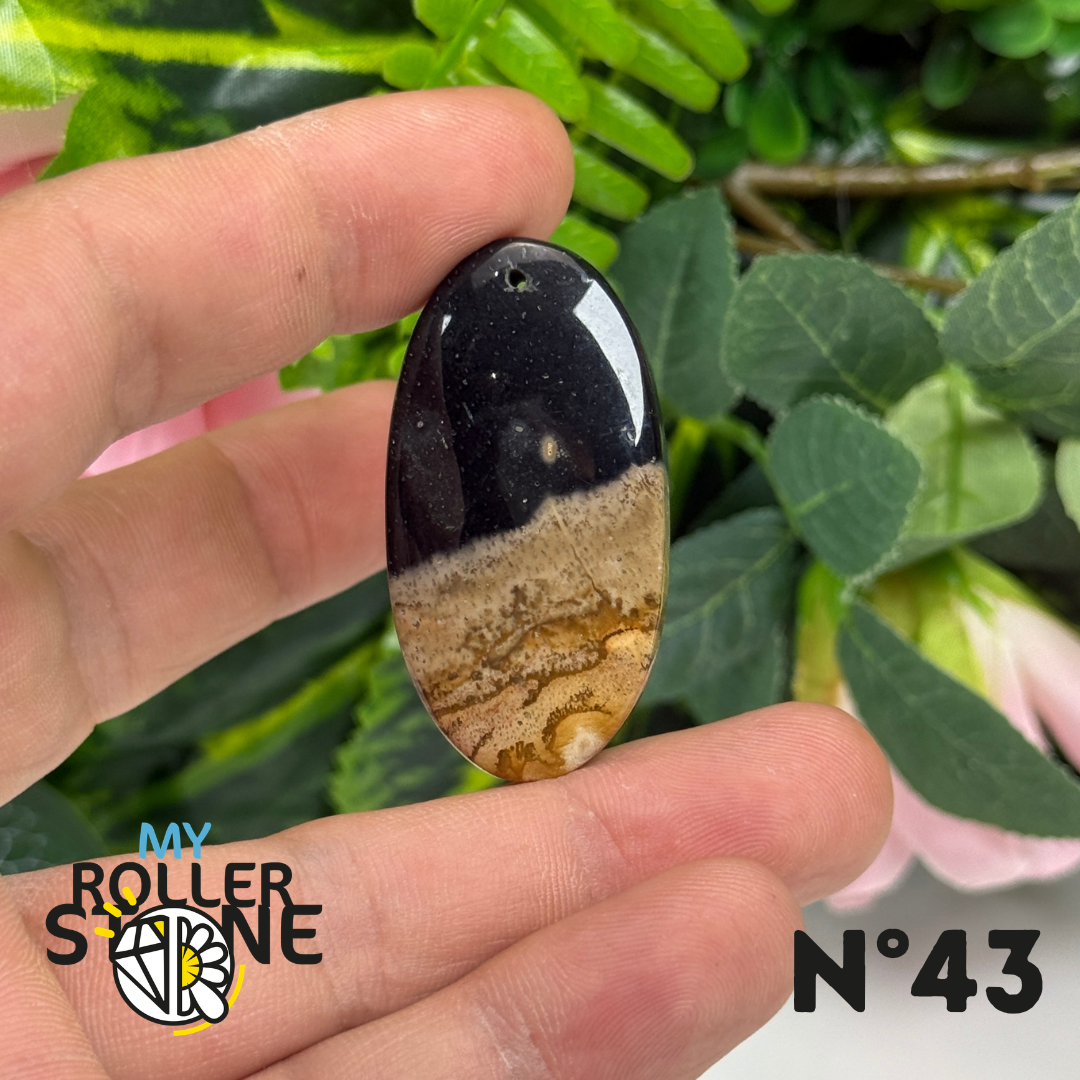 Pendentif Agate Racine de Palmier