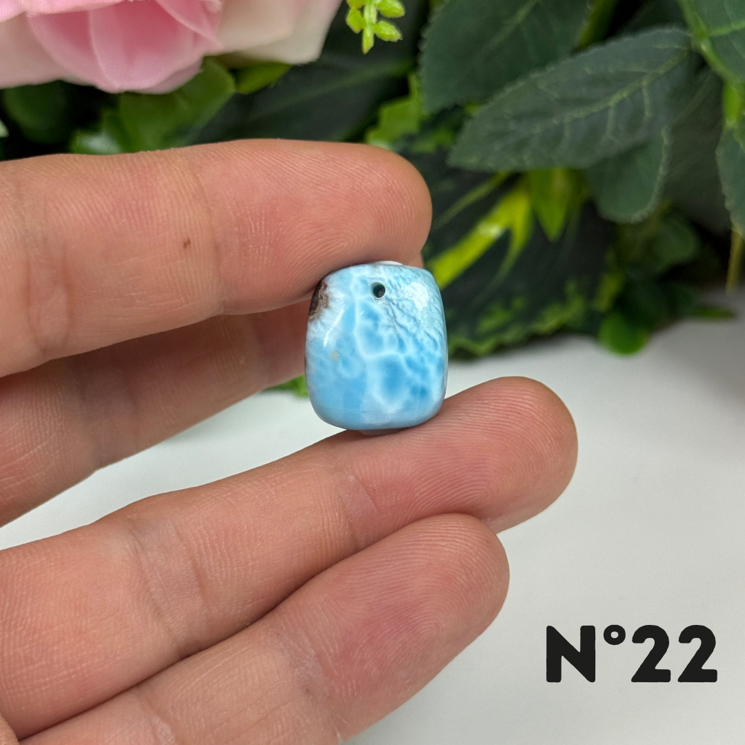 Pendentif Larimar 5A percé