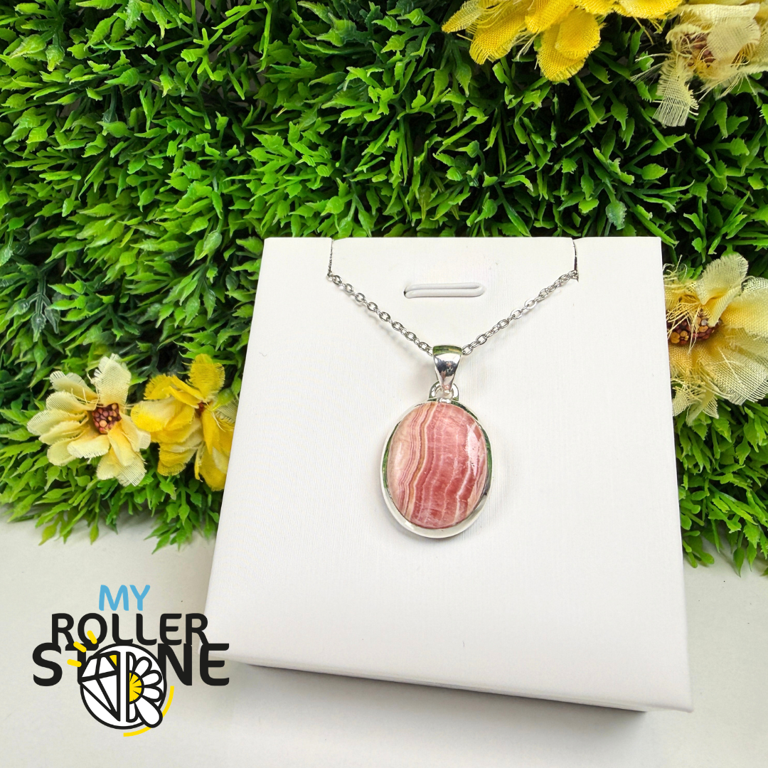 Pendentif Rhodochrosite Argent 925 –RDOP2528