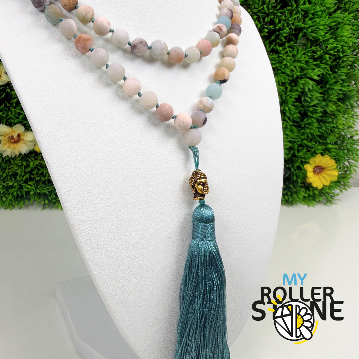 Collier Mala Amazonite Naturelle –
