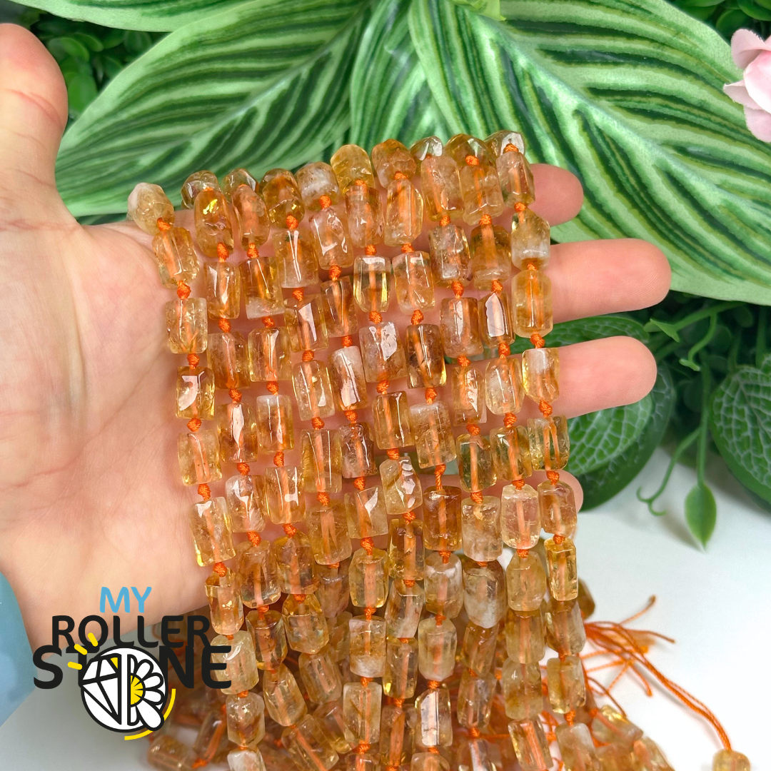 Perle colonne Citrine