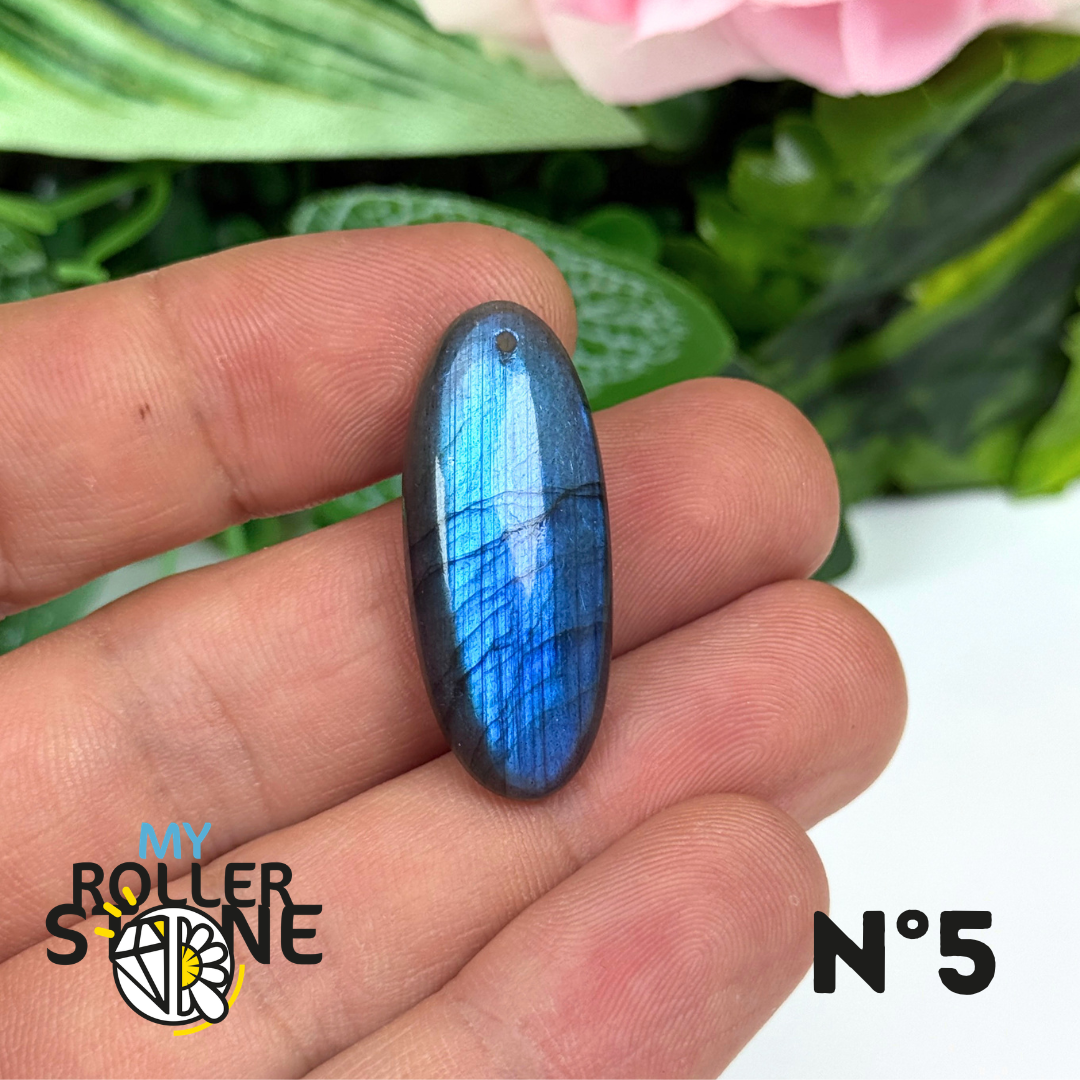 Pendentif Labradorite Blue fire percé 7A