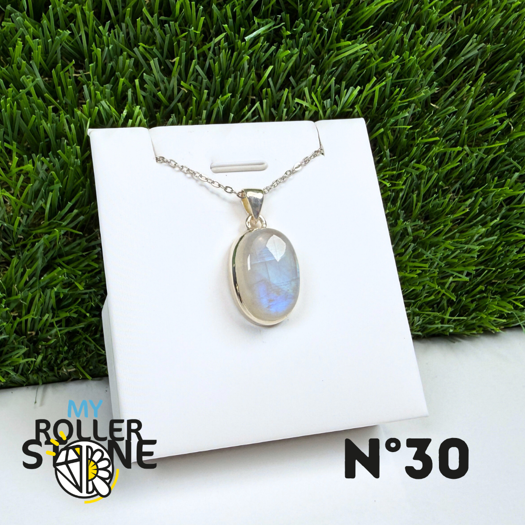 Pendentif Pierre de Lune Argent #30