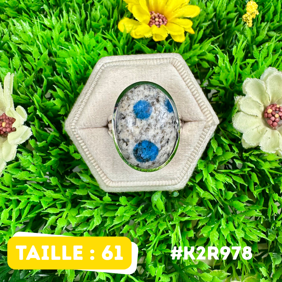 Bague Jaspe K2 Argent 925 #K2R978