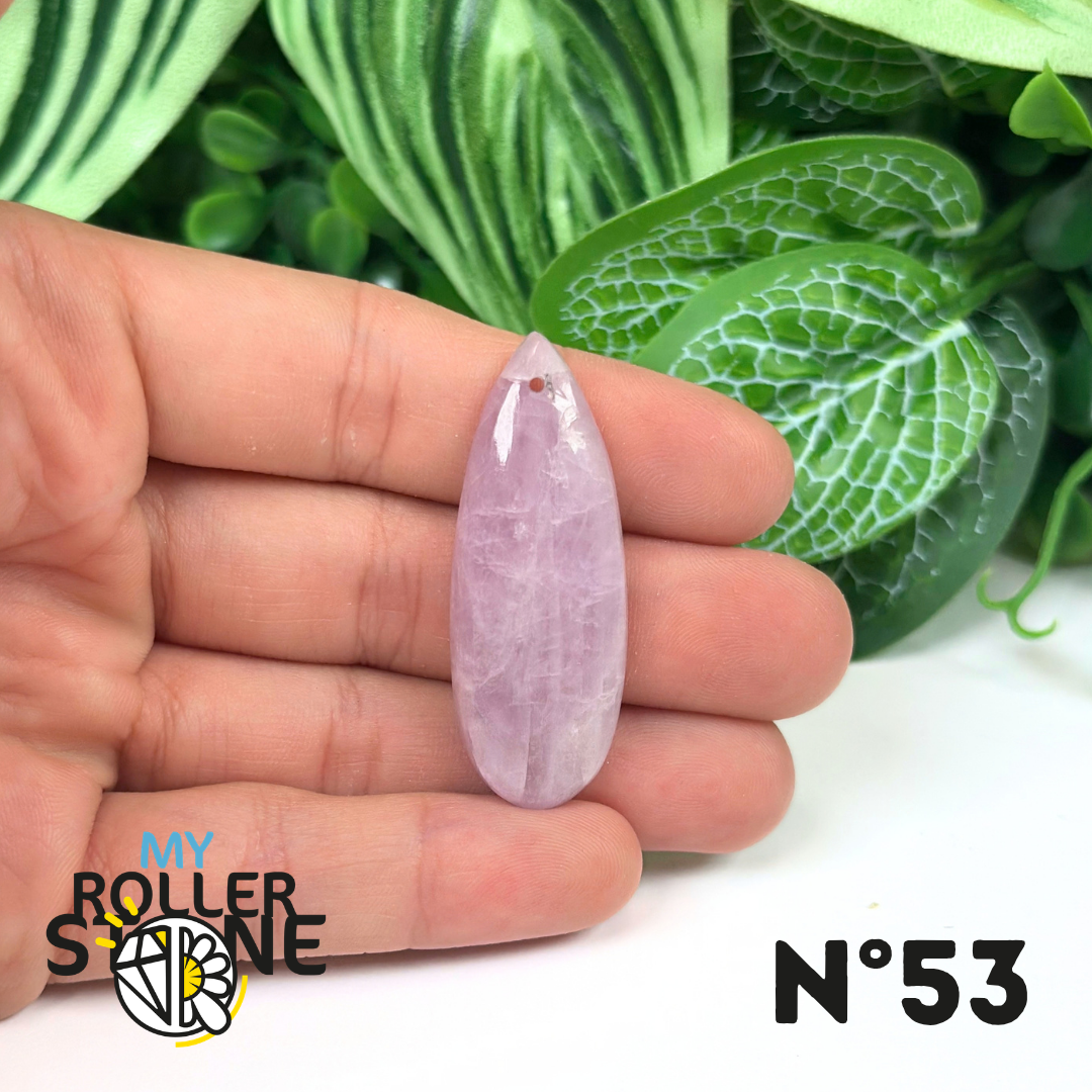 Pendentif Kunzite 5A percé