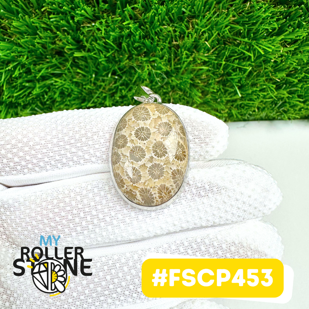 Pendentif Chrysanthème Argent 925 #FSCP453