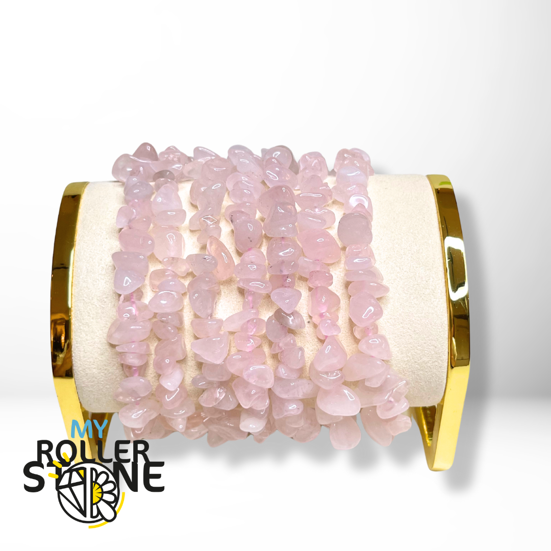 Bracelet Quartz Rose Chips