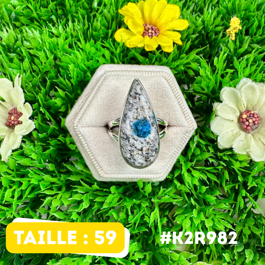 Bague Jaspe K2 Argent 925 #K2R982