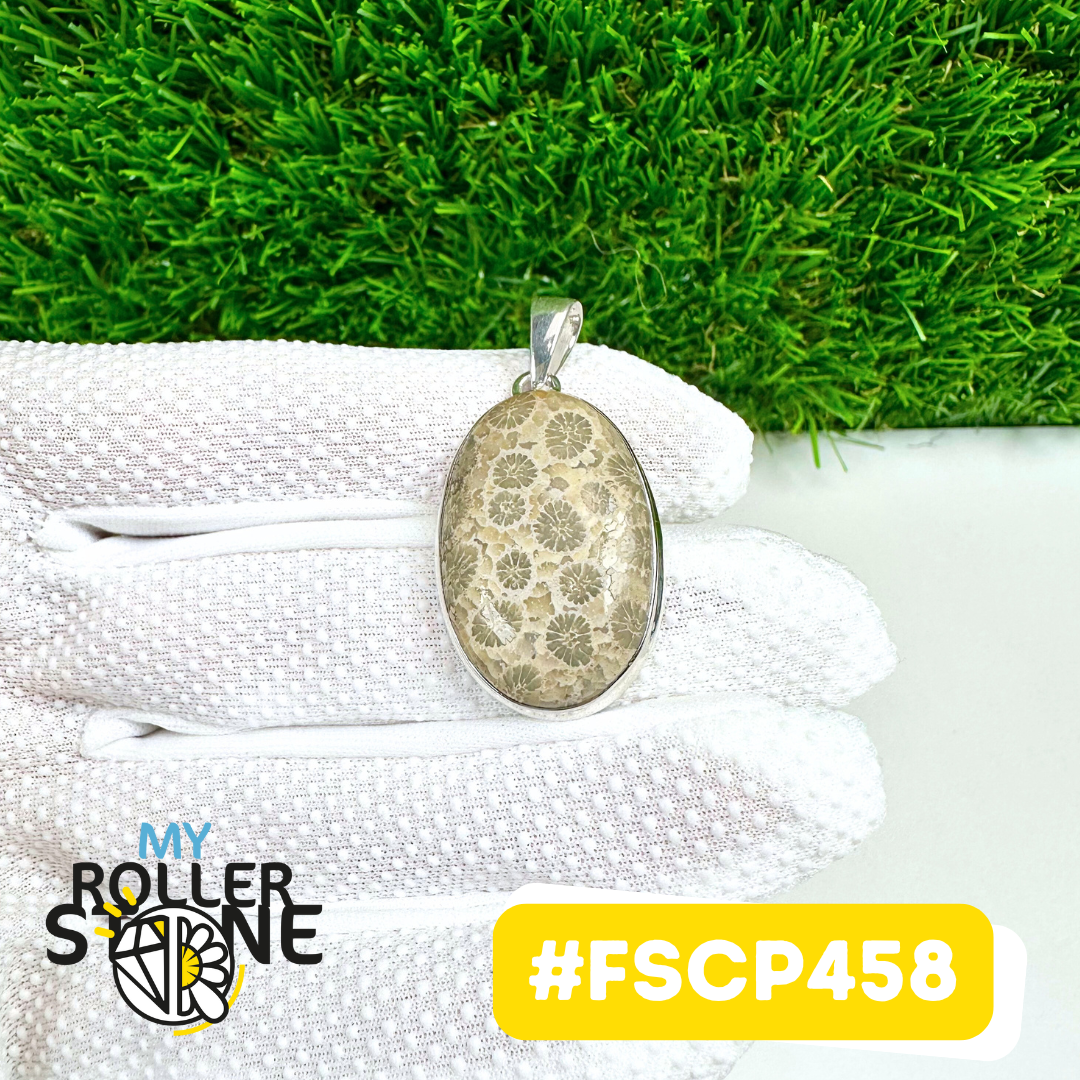 Pendentif Chrysanthème Argent 925 #FSCP458