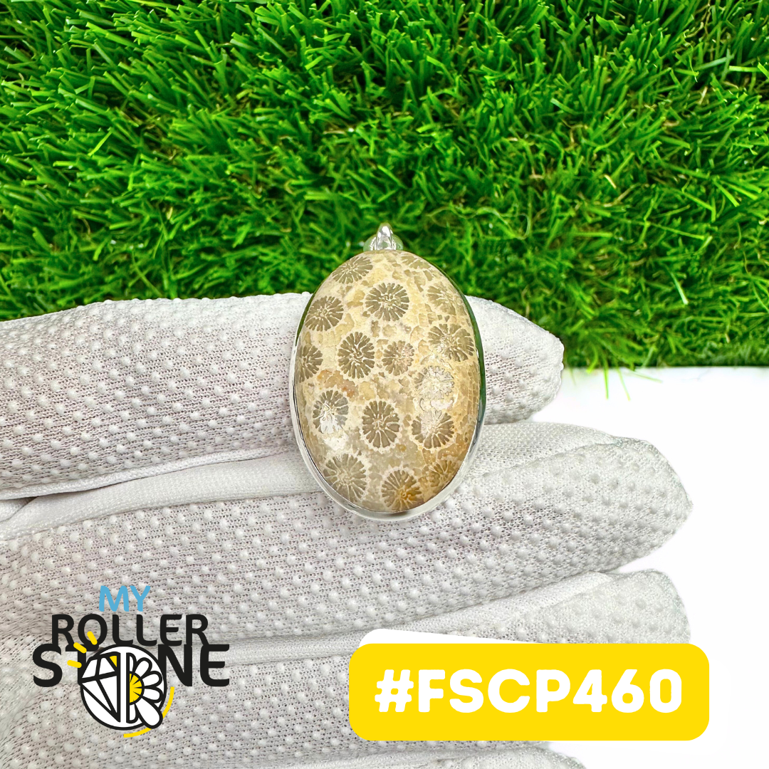 Pendentif Chrysanthème Argent 925 #FSCP460