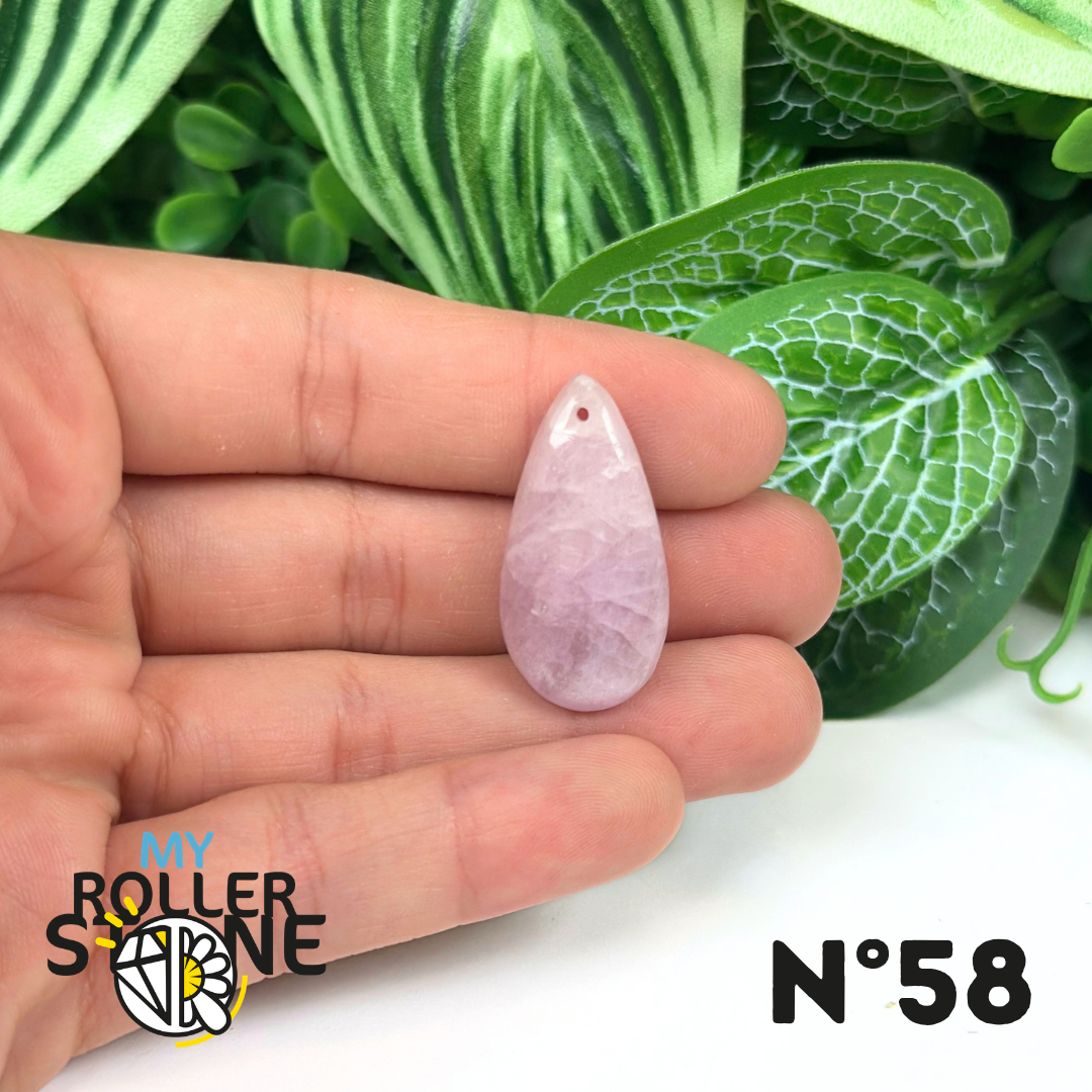 Pendentif Kunzite 5A percé