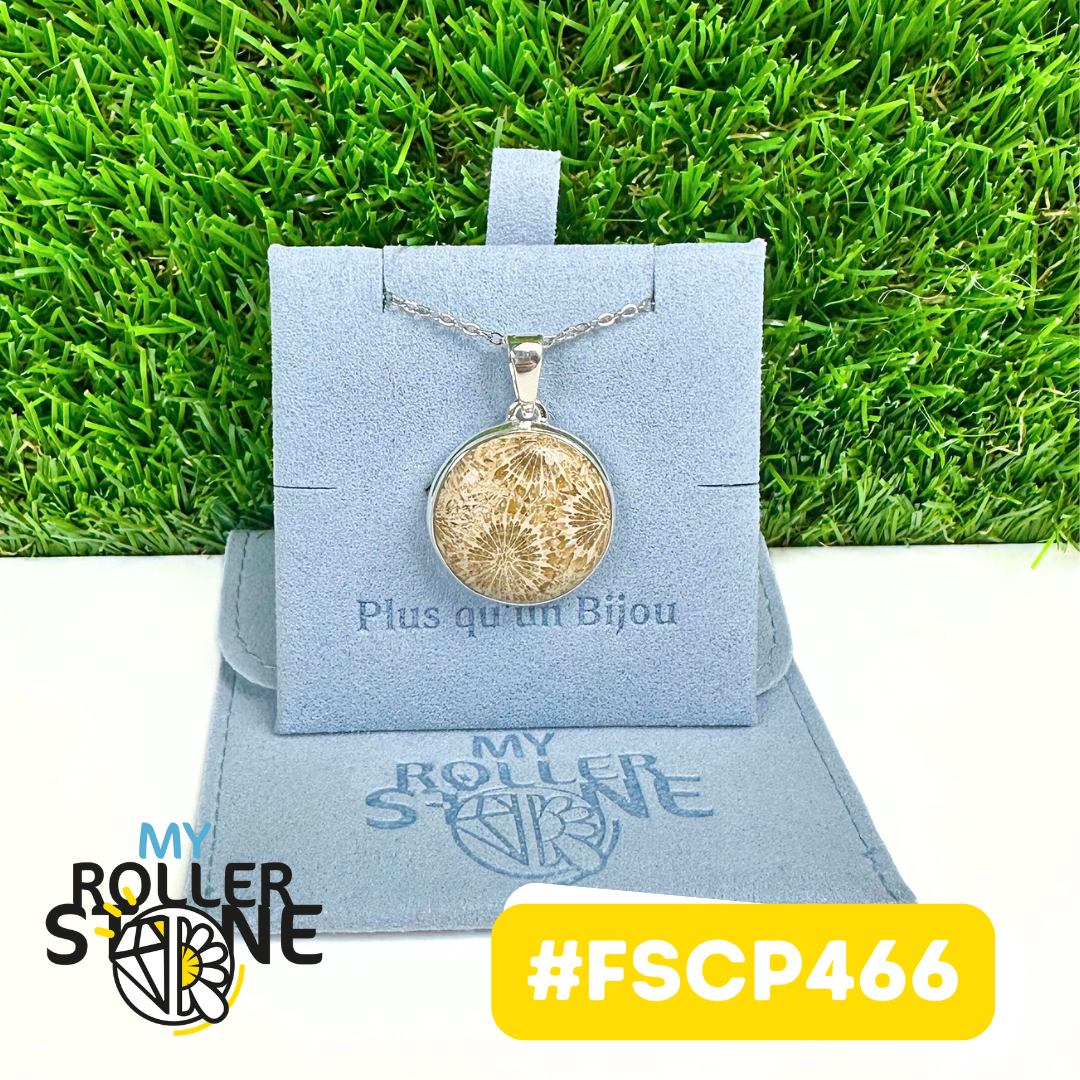 Pendentif Chrysanthème Argent 925 #FSCP466
