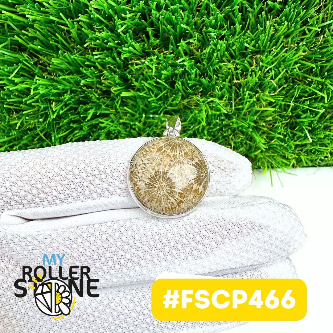 Pendentif Chrysanthème Argent 925 #FSCP466