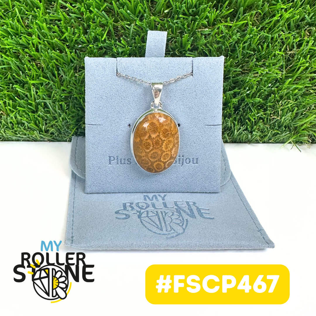 Pendentif Chrysanthème Argent 925 #FSCP467