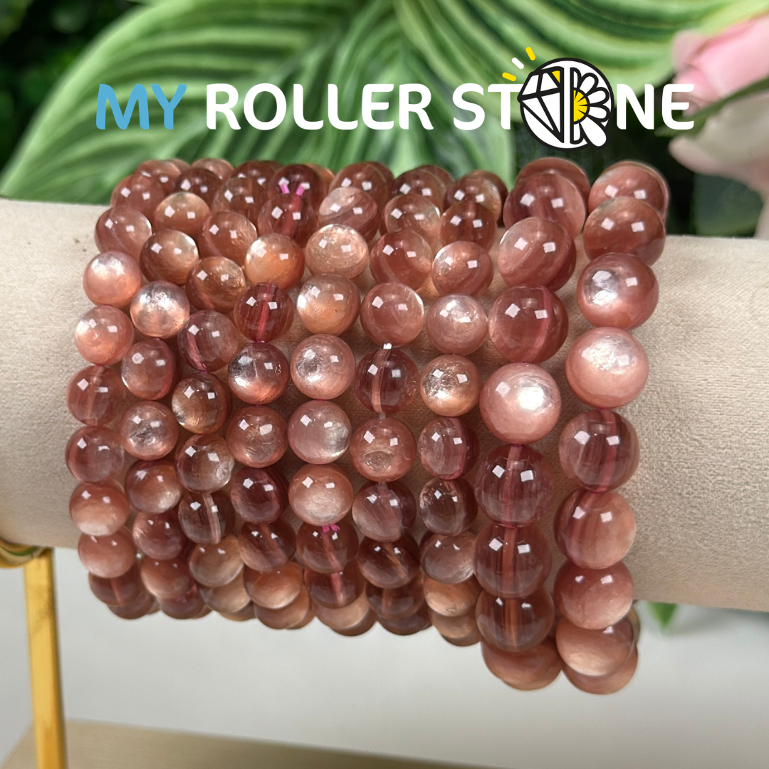 Bracelet Lépidolite Mica rose 5A