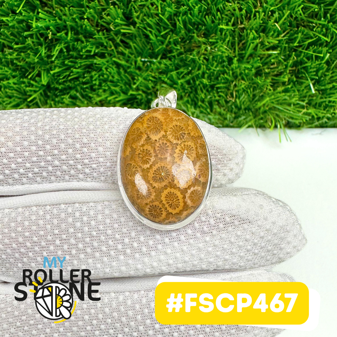 Pendentif Chrysanthème Argent 925 #FSCP467