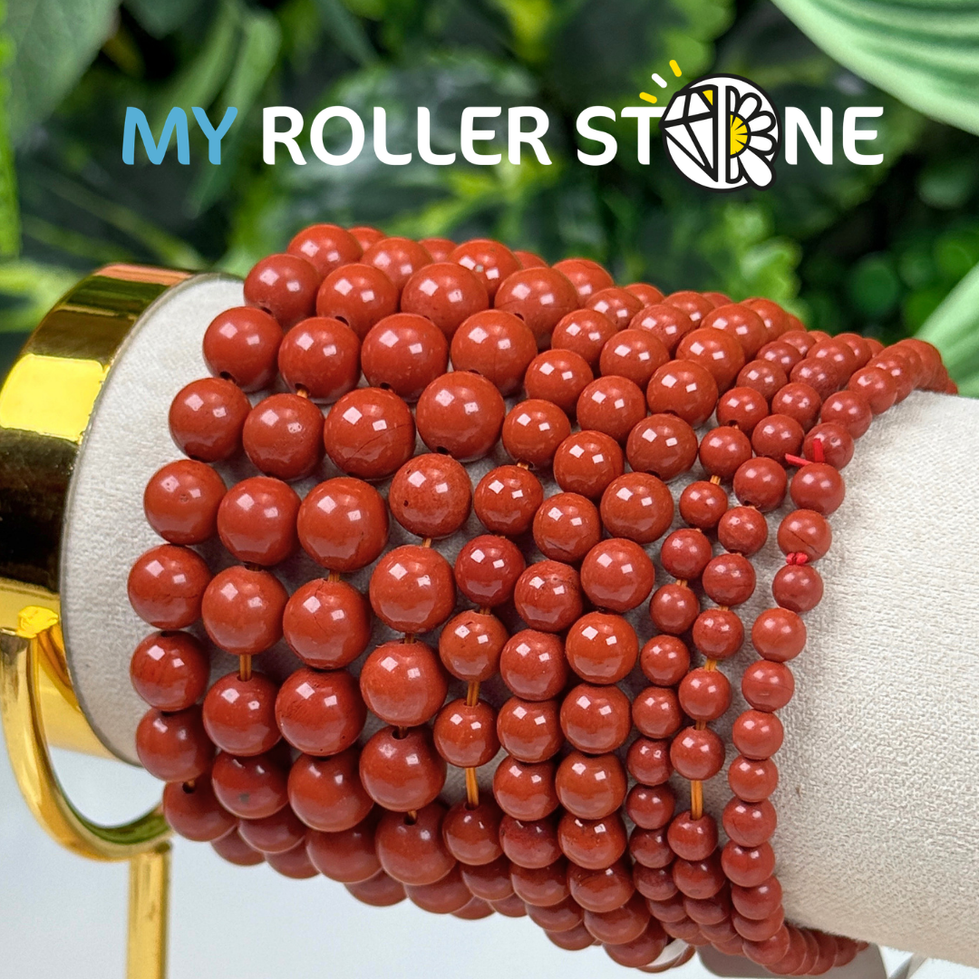 Bracelet Jaspe Rouge 5A