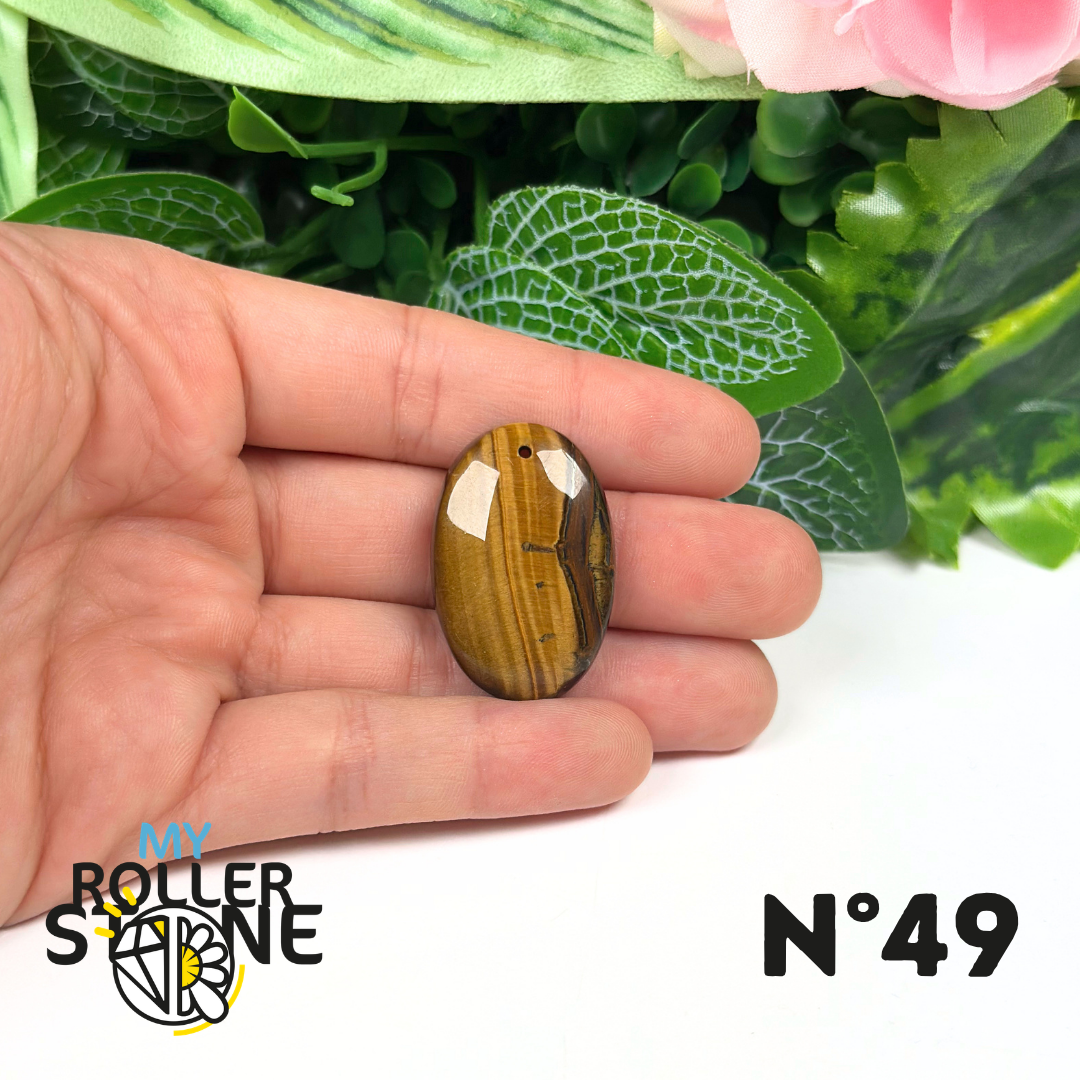 Pendentif Oeil de Tigre 5A percé