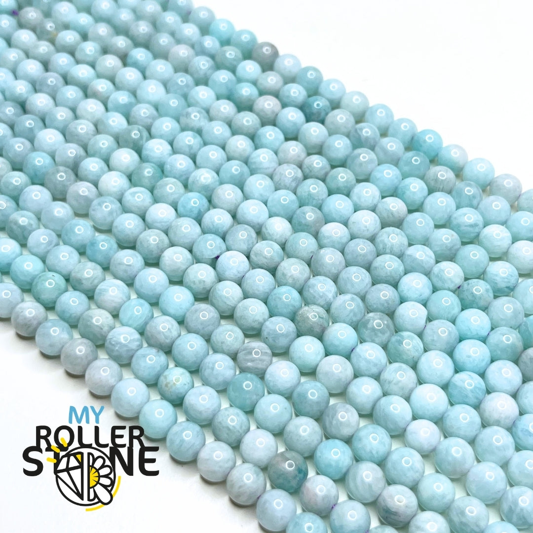 Perle amazonite naturelle du Brésil 6 MM