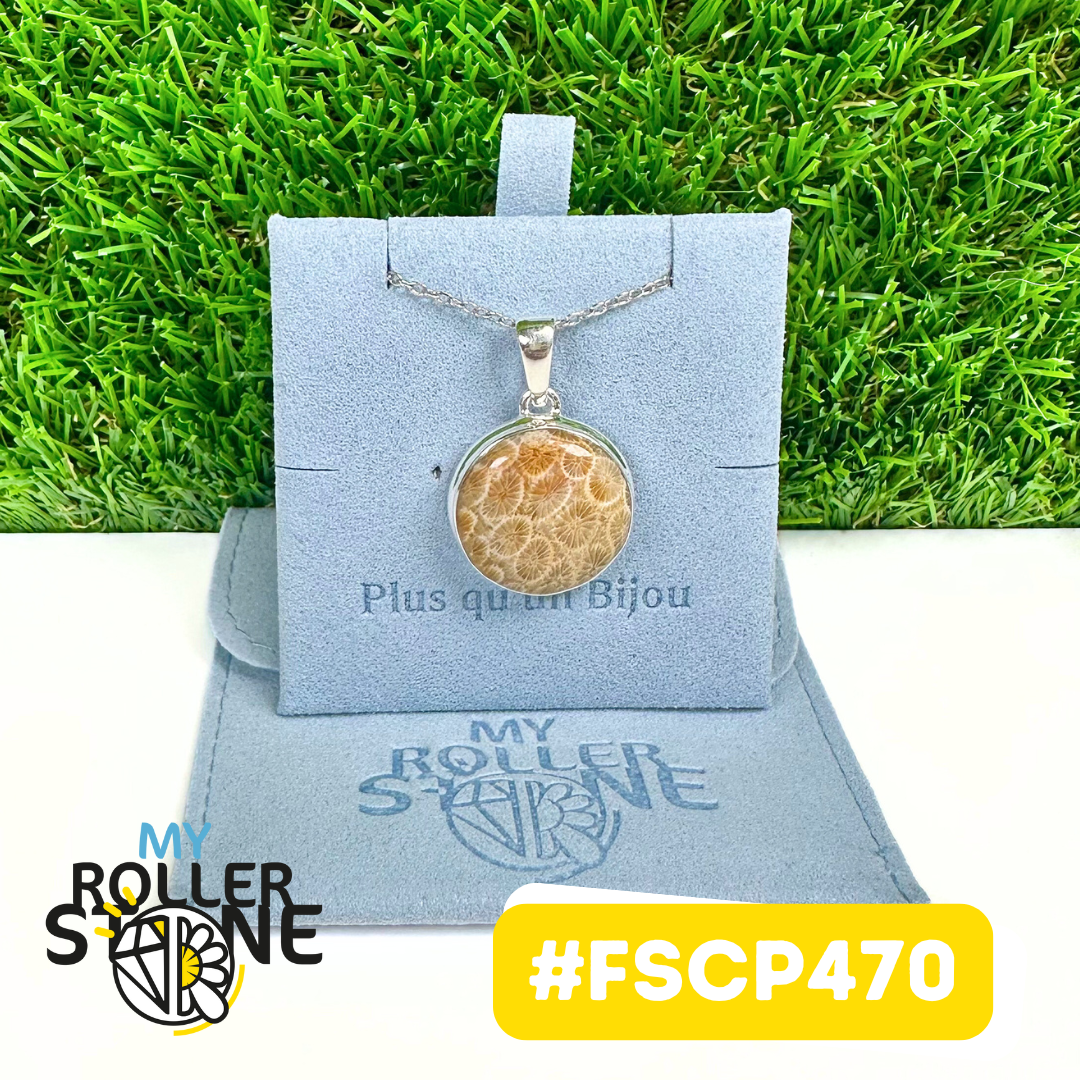 Pendentif Chrysanthème Argent 925 #FSCP470