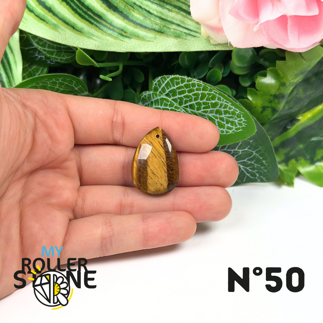 Pendentif Oeil de Tigre 5A percé