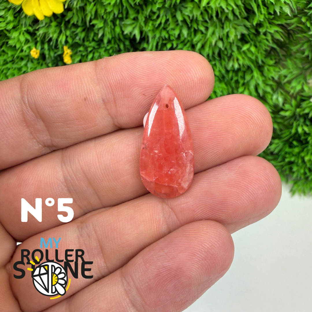 Pendentif percé Rhodochrosite Qualité gemme