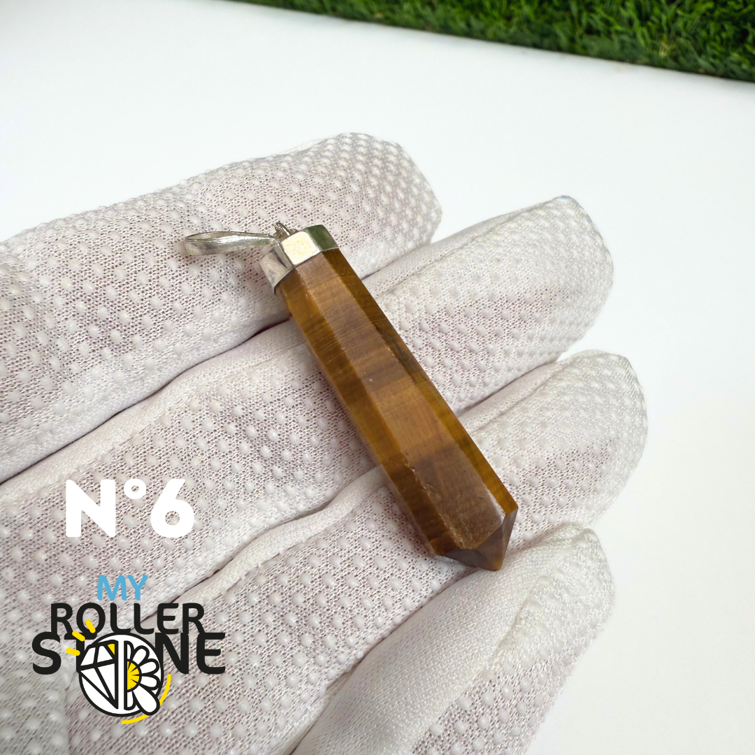 Pendentif Oeil de tigre et Argent