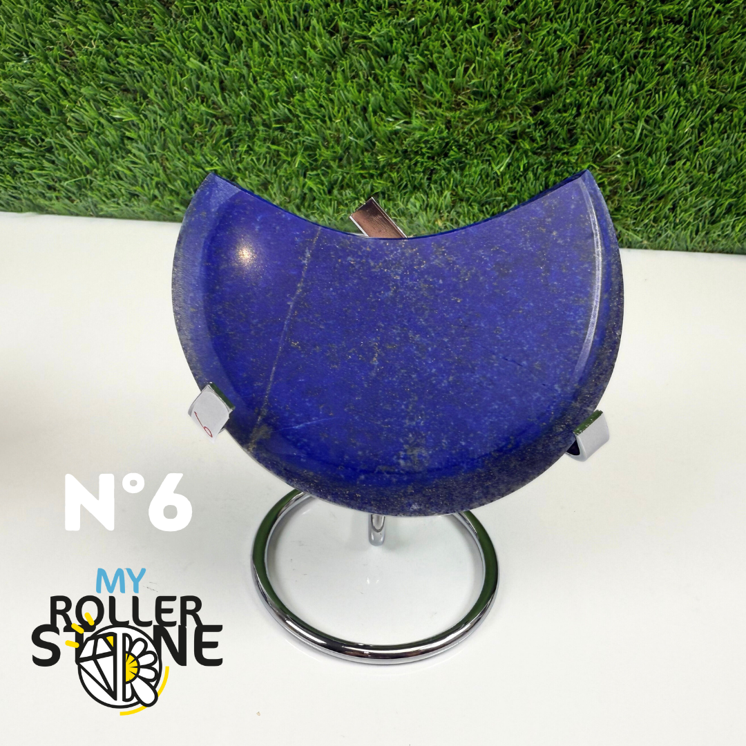Lune en Lapis Lazuli avec Support