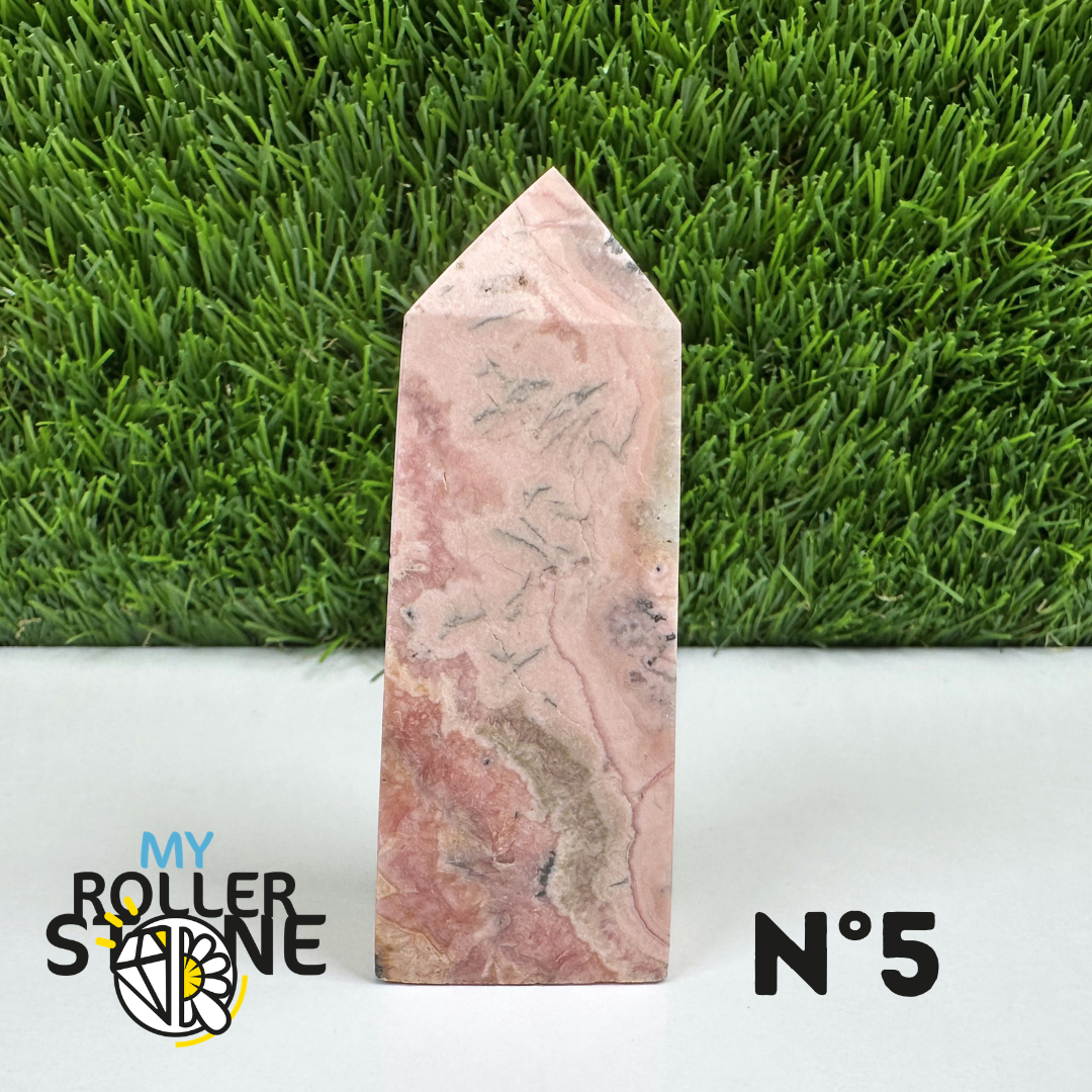 Pointes Pierre Rectangulaire Rhodochrosite