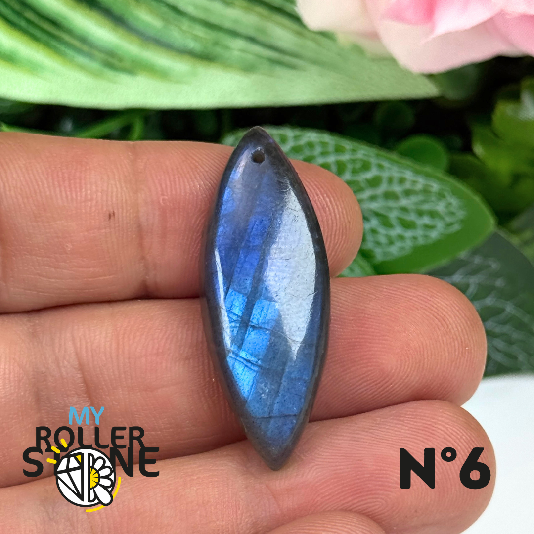 Pendentif Labradorite Blue fire percé 7A