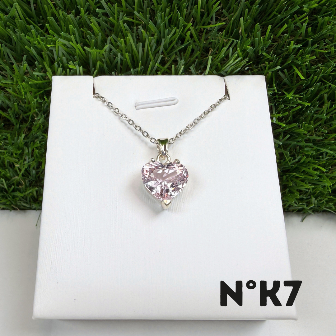 Pendentif Kunzite Qualité Gemme Argent 925 K7
